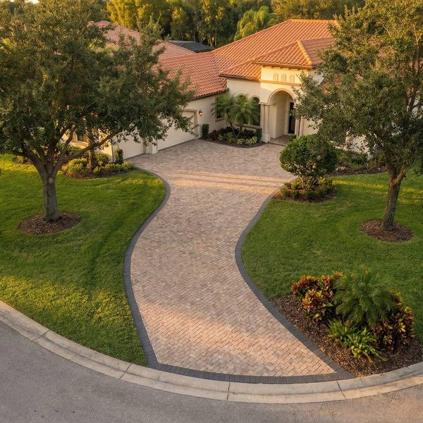 Paver driveway installation in Kissimmee FL