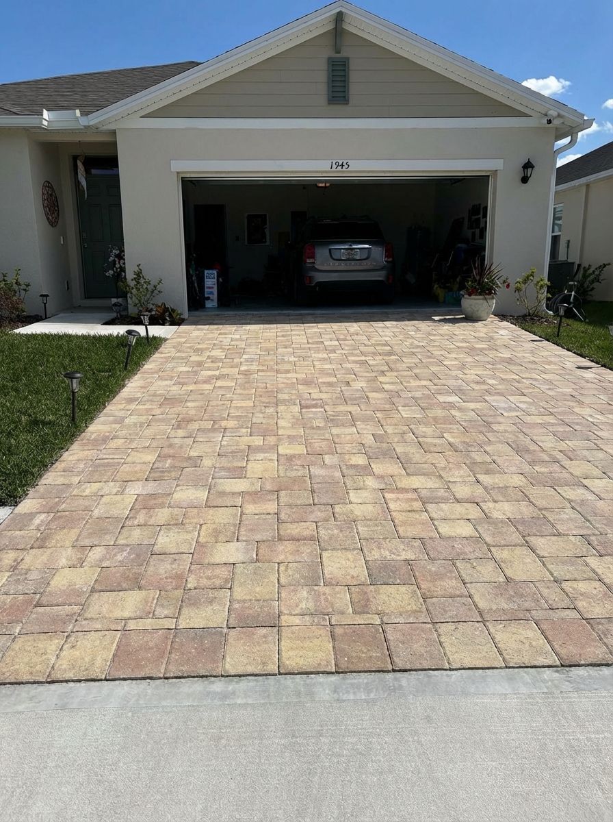 Brick paver driveway installation Ocoee FL by Ocoee Concrete